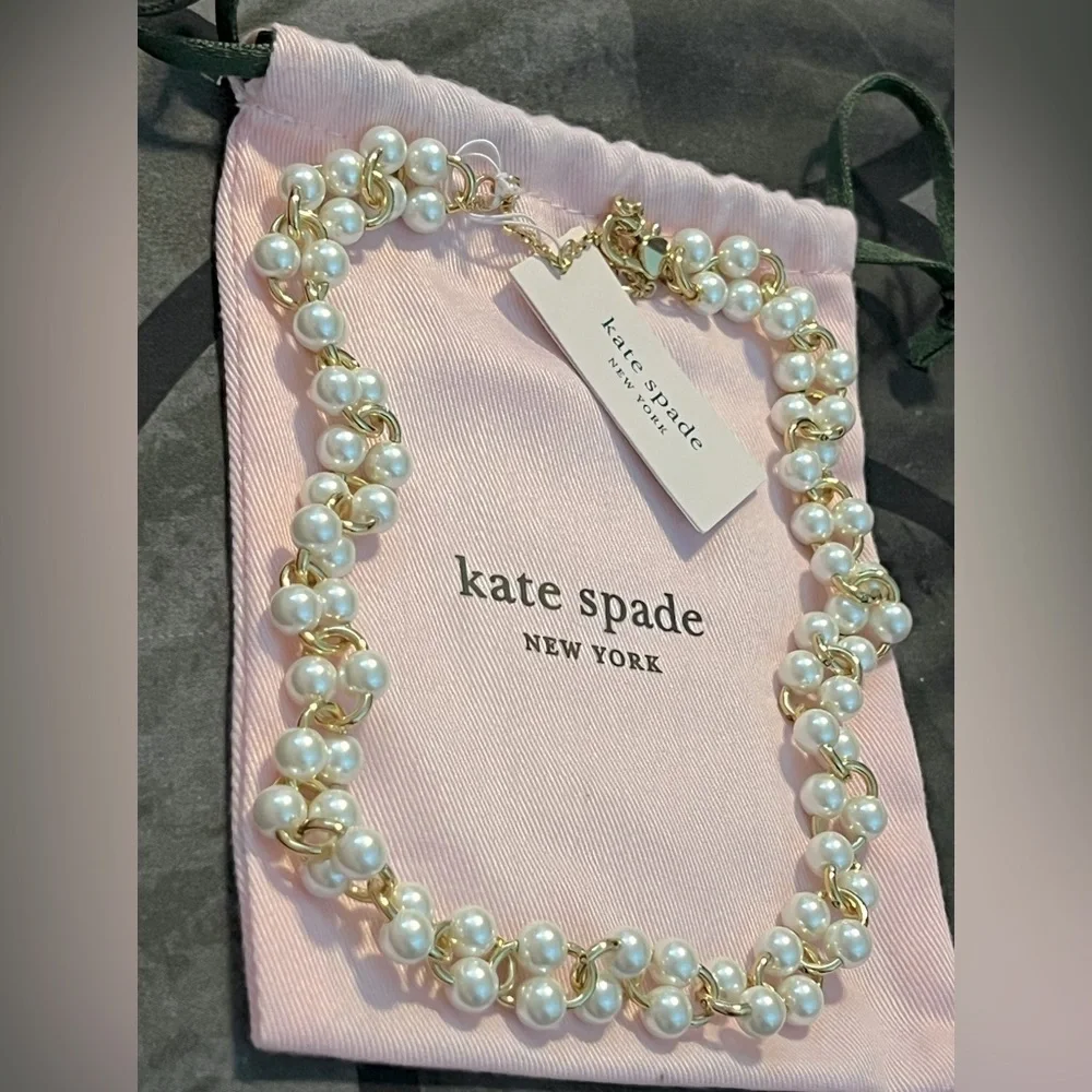 NWT Kate Spade Authentic New York White Multi Nouveau Pearls Necklace